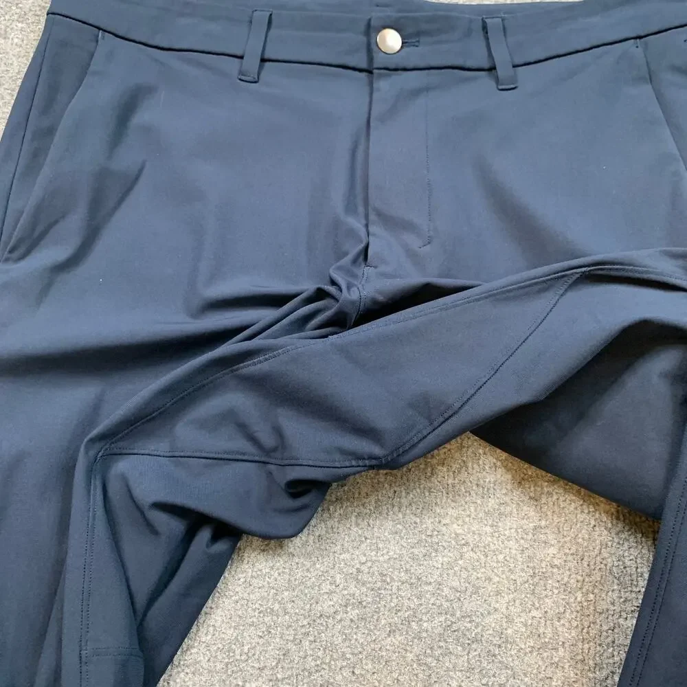 Lululemon Pants Mens 34 Navy Commission Slim Fit Warpstreme Performance Golf